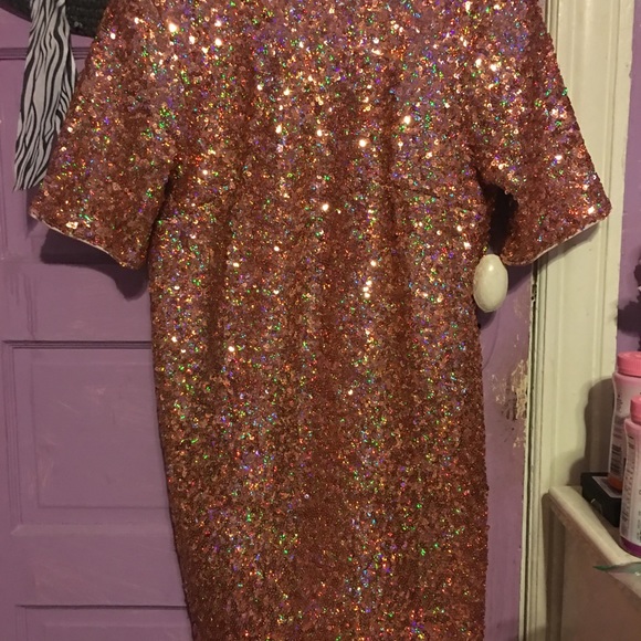 Multi-color sequence dress. - Picture 3 of 4